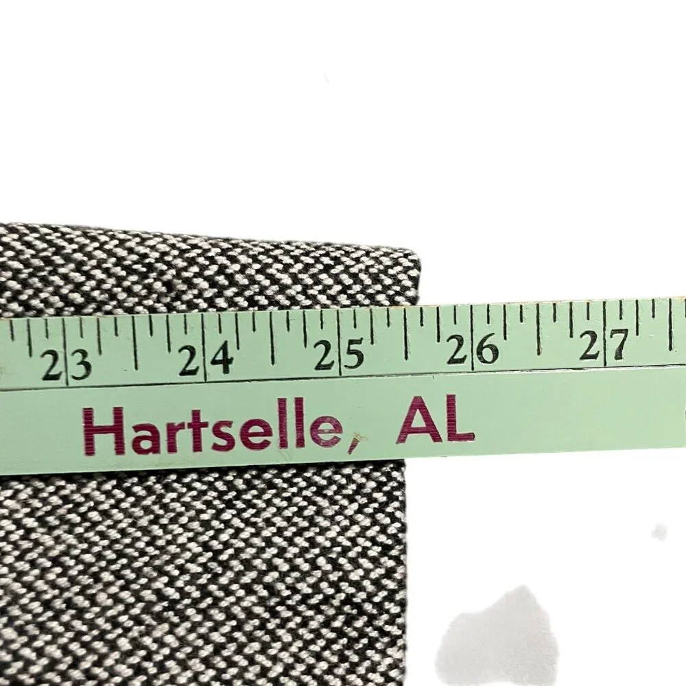 Chaps Womens Wool & Velvet Blazer Gray Tweed Size 8 Equestrian Classic Old Money - Picture 7 of 8